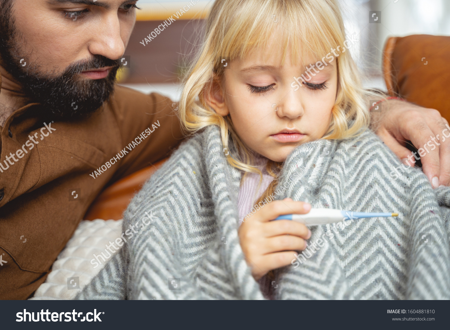 Concerned Young Man Sitting On Couch Stock Photo 1604881810 | Shutterstock