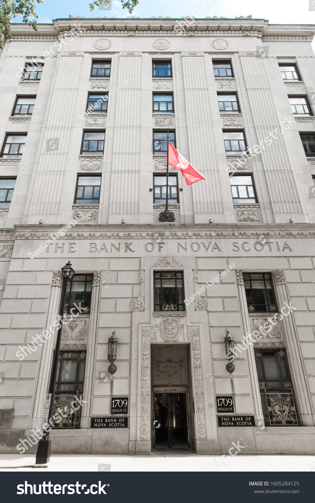 Halifax Aug 2019 Historic Building Bank Stock Photo 1605284125 ...