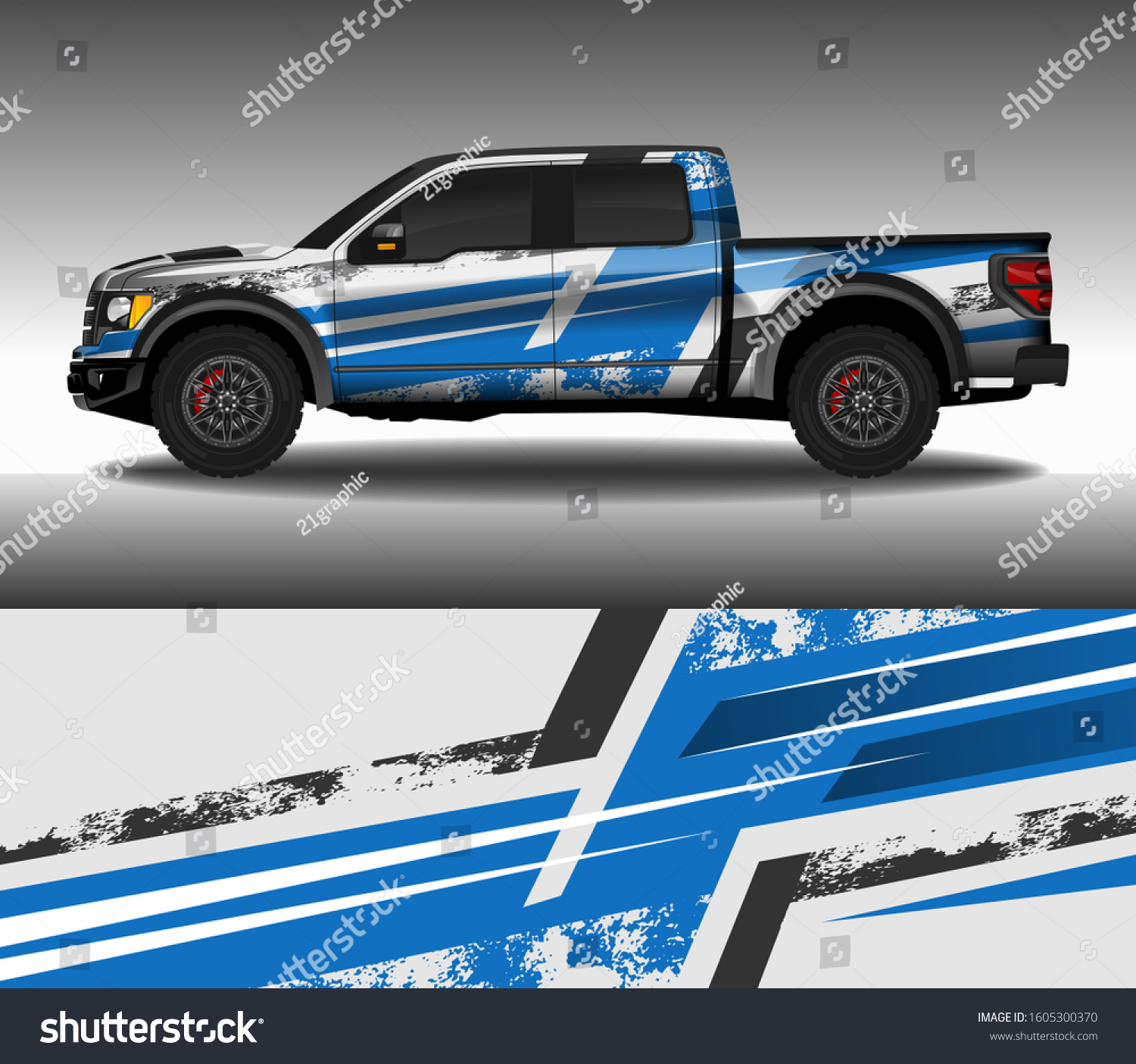 Wrap Car Decal Design Vector Custom Stock Vector (Royalty Free ...