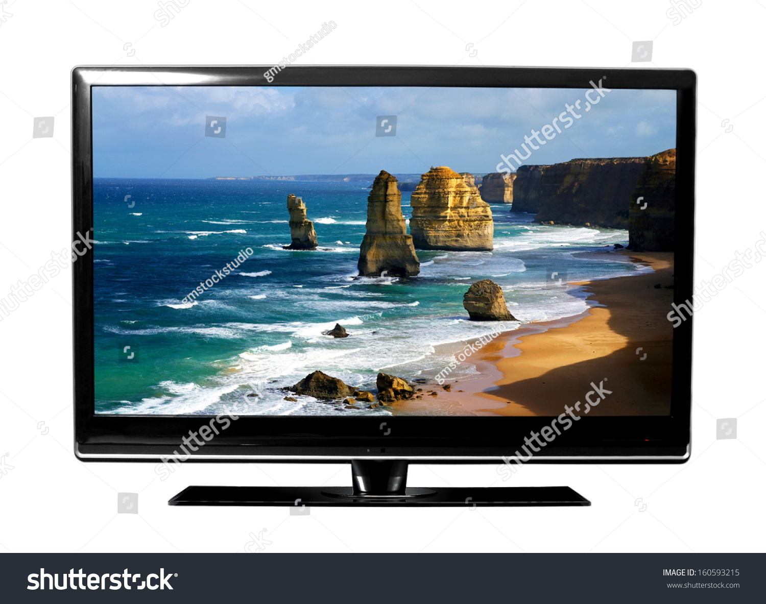 Big Tv Screen Beautiful Australian Landscape Stock Photo 160593215