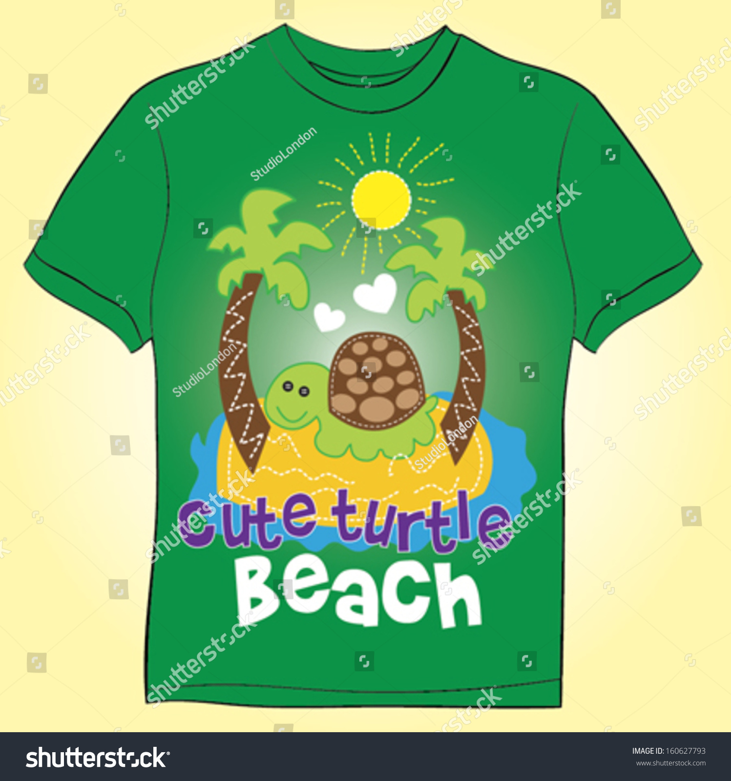 Illustration Cartoon Turtle Stock Vector (Royalty Free) 160627793 ...