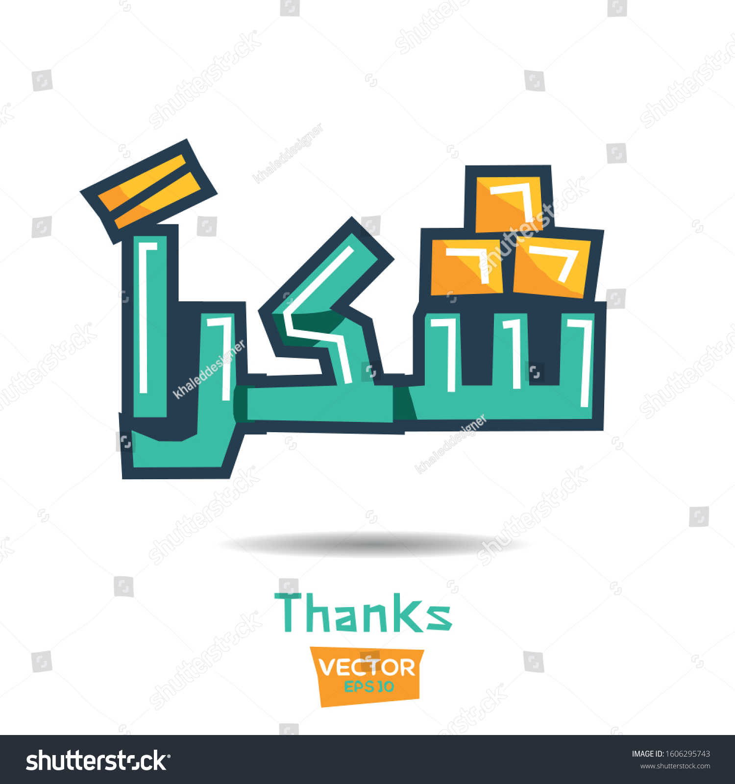 arabic-calligraphy-means-english-thanks-vector-stock-vector-royalty