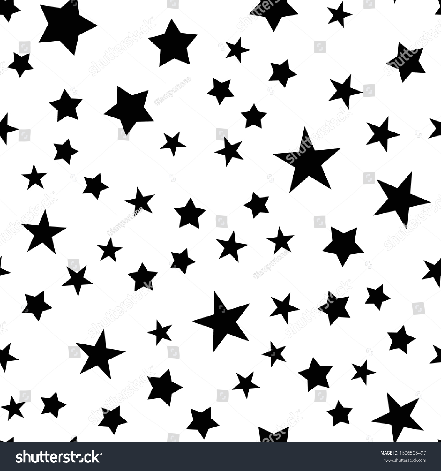 Stars Seamless Pattern Star Texture Background Stock Vector (Royalty ...