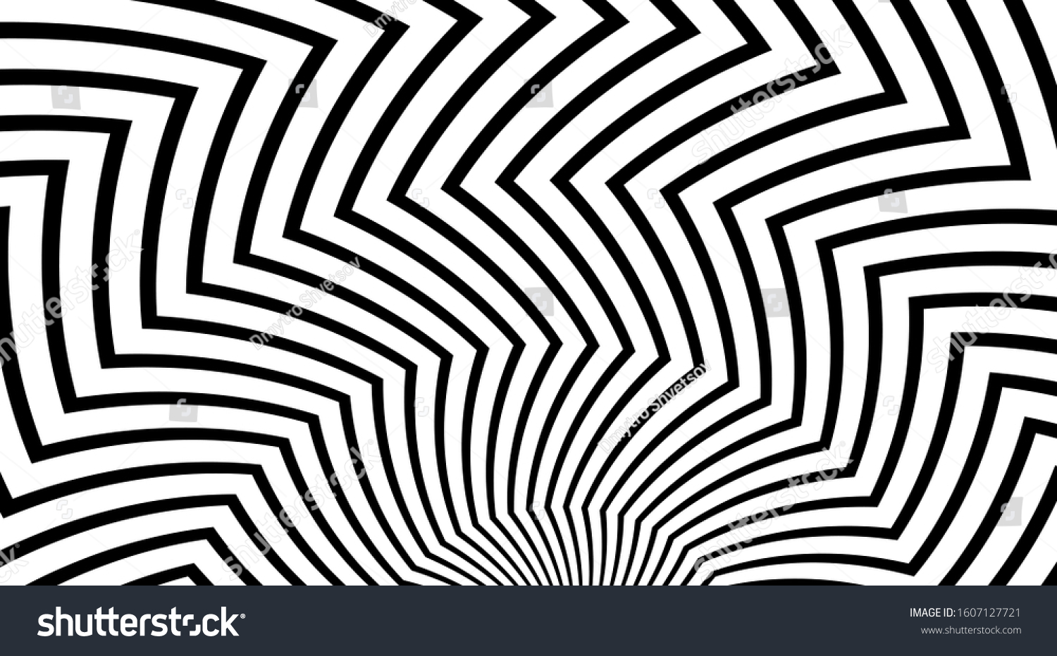 Zig Zag Pattern Optical Illusion Effect Stock Vector (Royalty Free ...