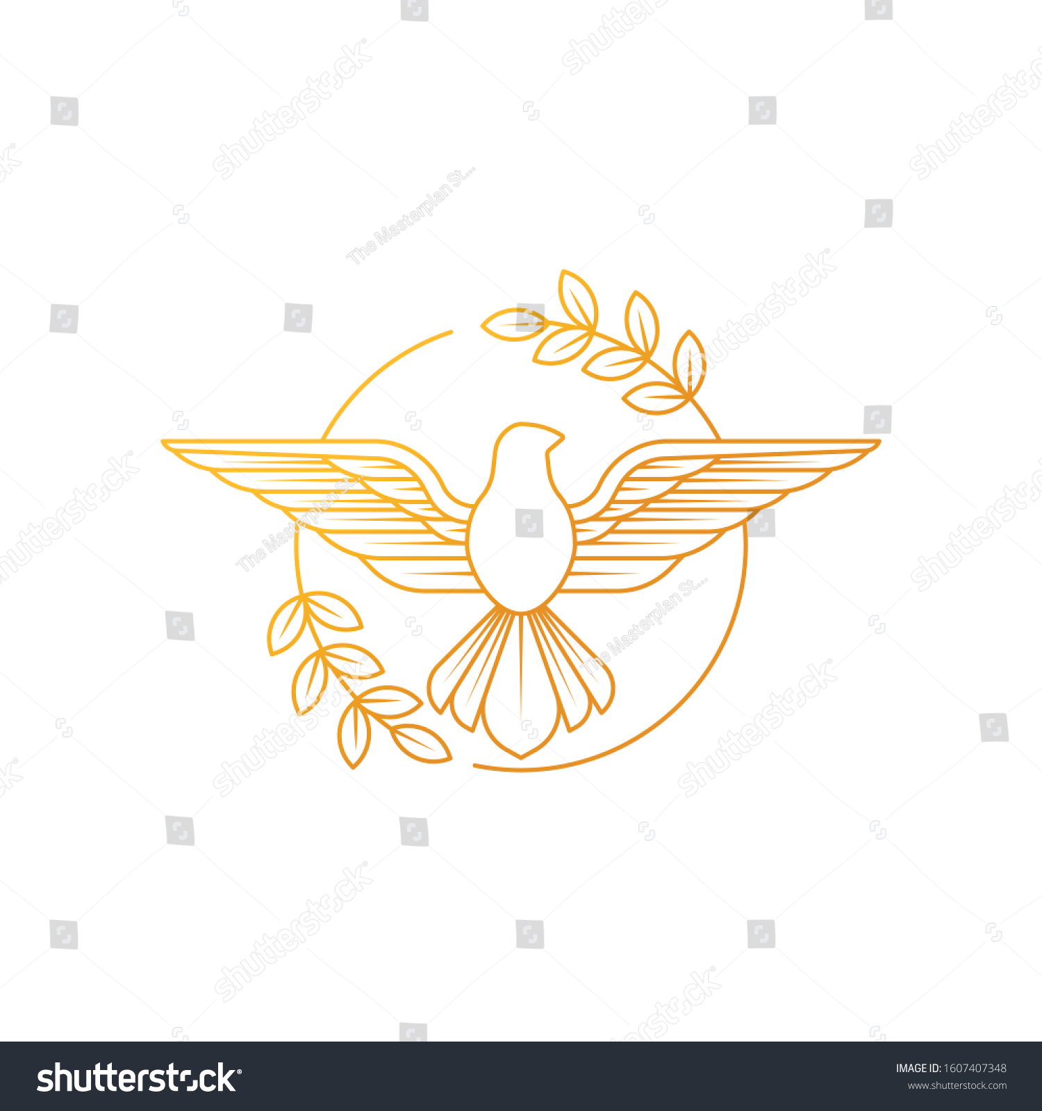 Dove Peace Illustration Flying Dove Holding Stock Vector (Royalty Free ...