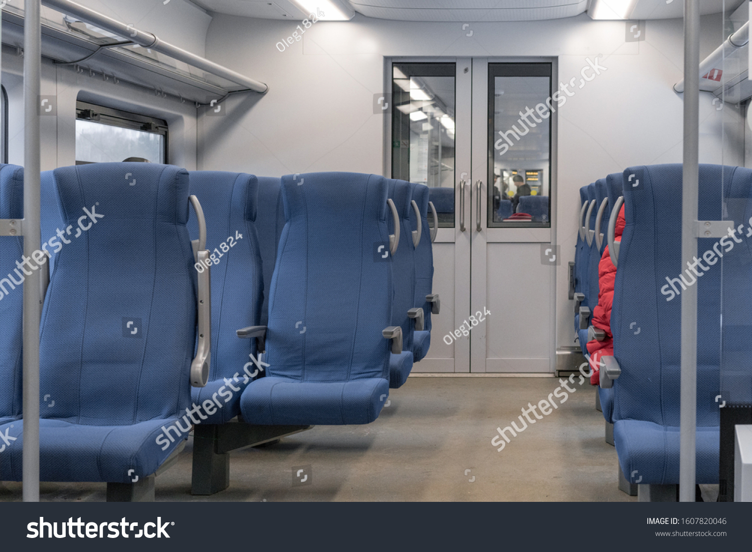 Inside Train Empty Train Interior Interior Stock Photo 1607820046 ...