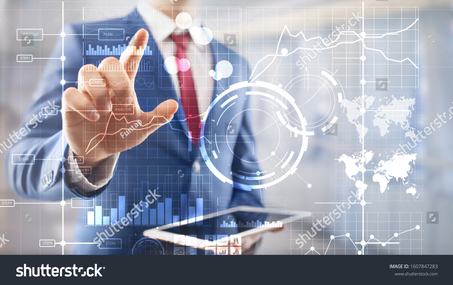 Business Intelligence Bi Key Performance Indicator Stock Photo ...