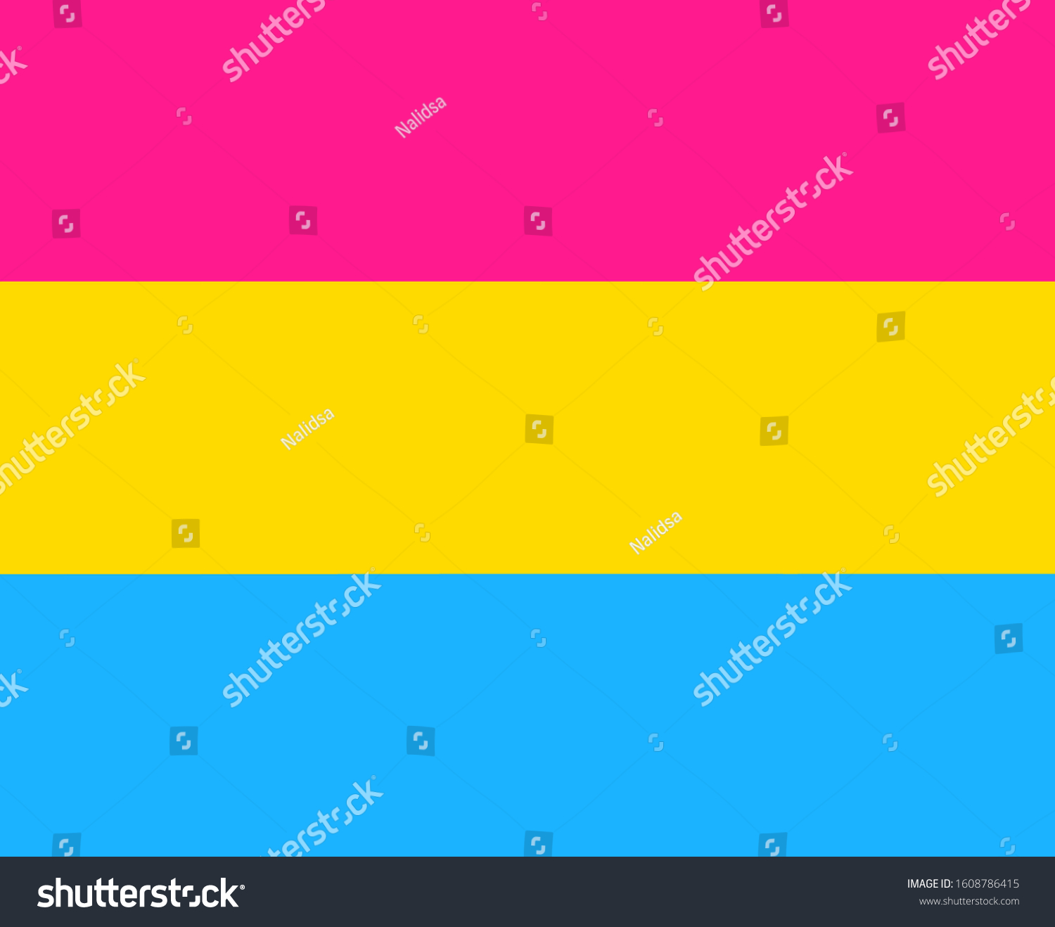 Pansexual Omnisexual Pride Flag Symbol Branch Stock Illustration 5850
