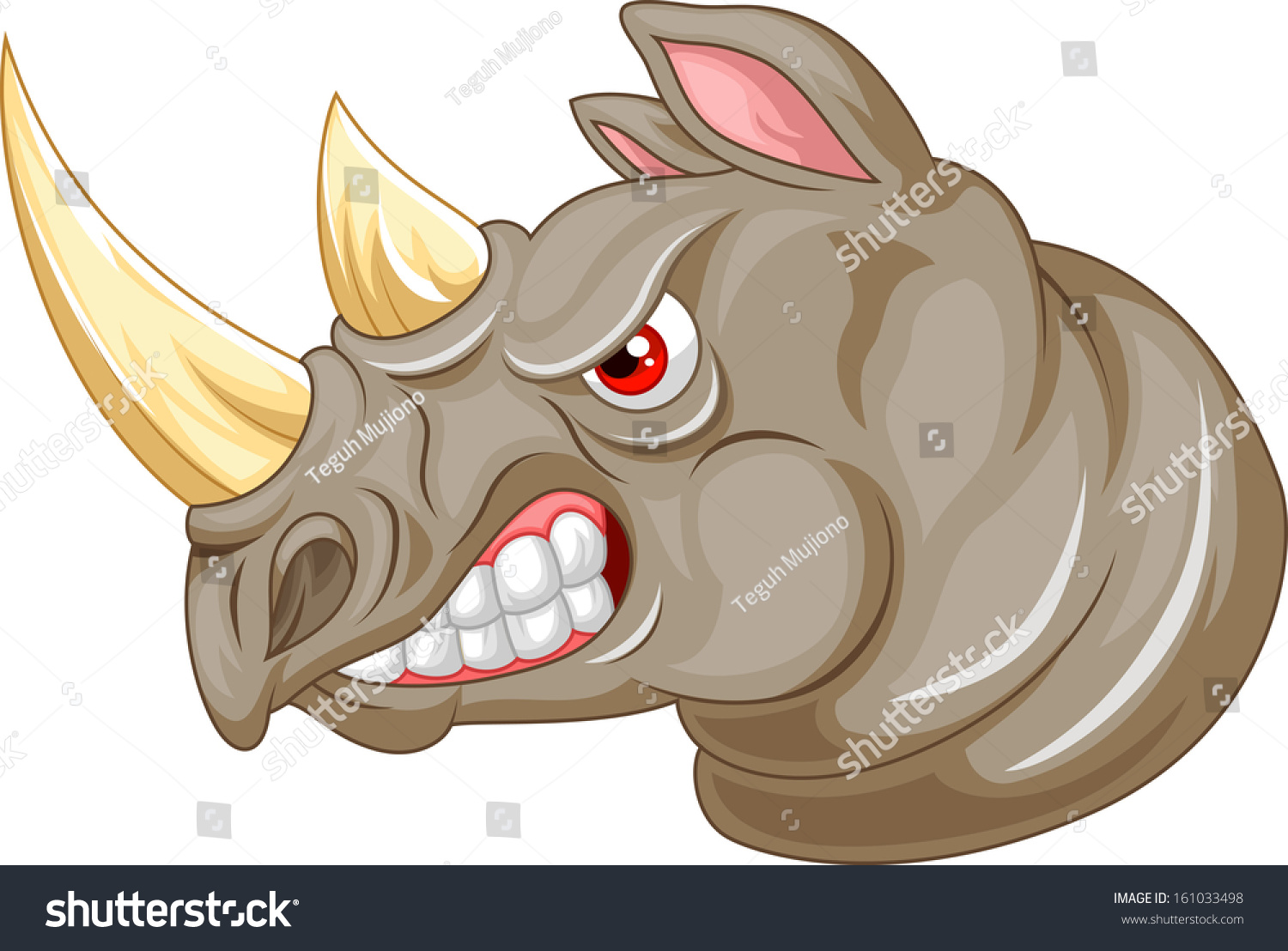 Носорог мультяшный злой