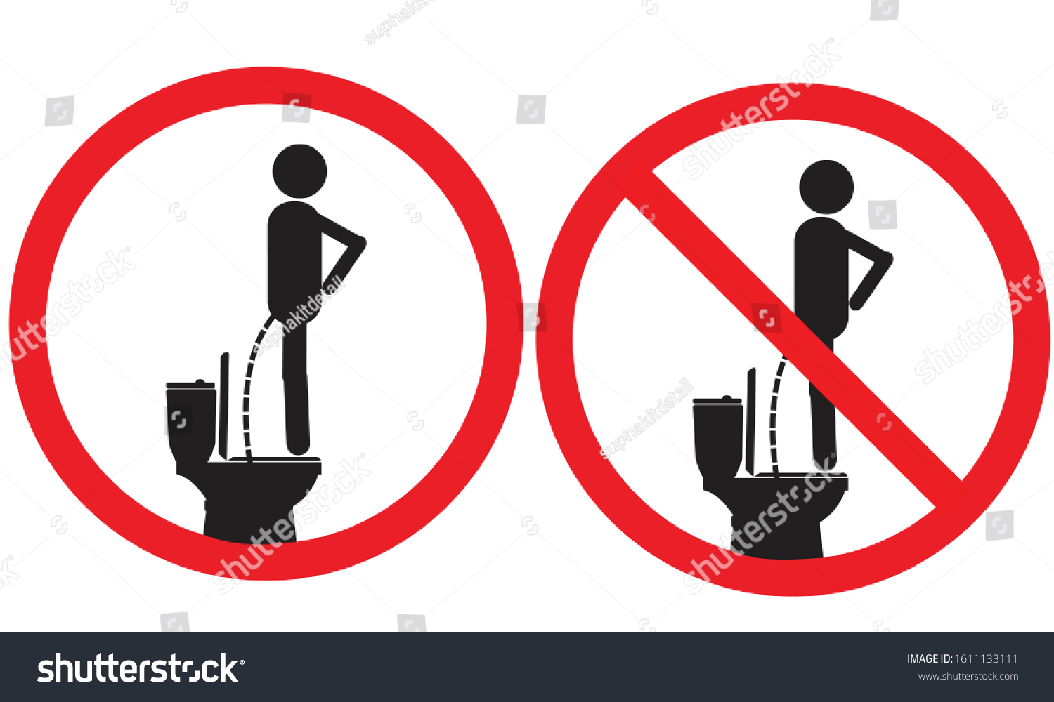 Do Not Do Bathroom Do Not Stock Vector (Royalty Free) 1611133111 ...