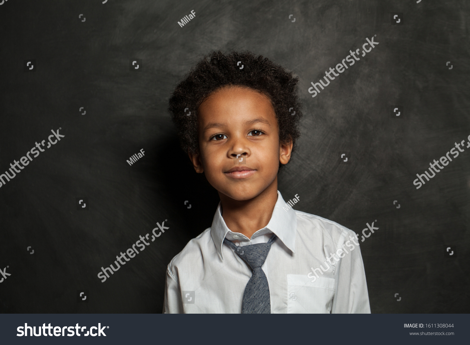 Happy Black Kid School Boy Smart Stock Photo 1611308044 | Shutterstock