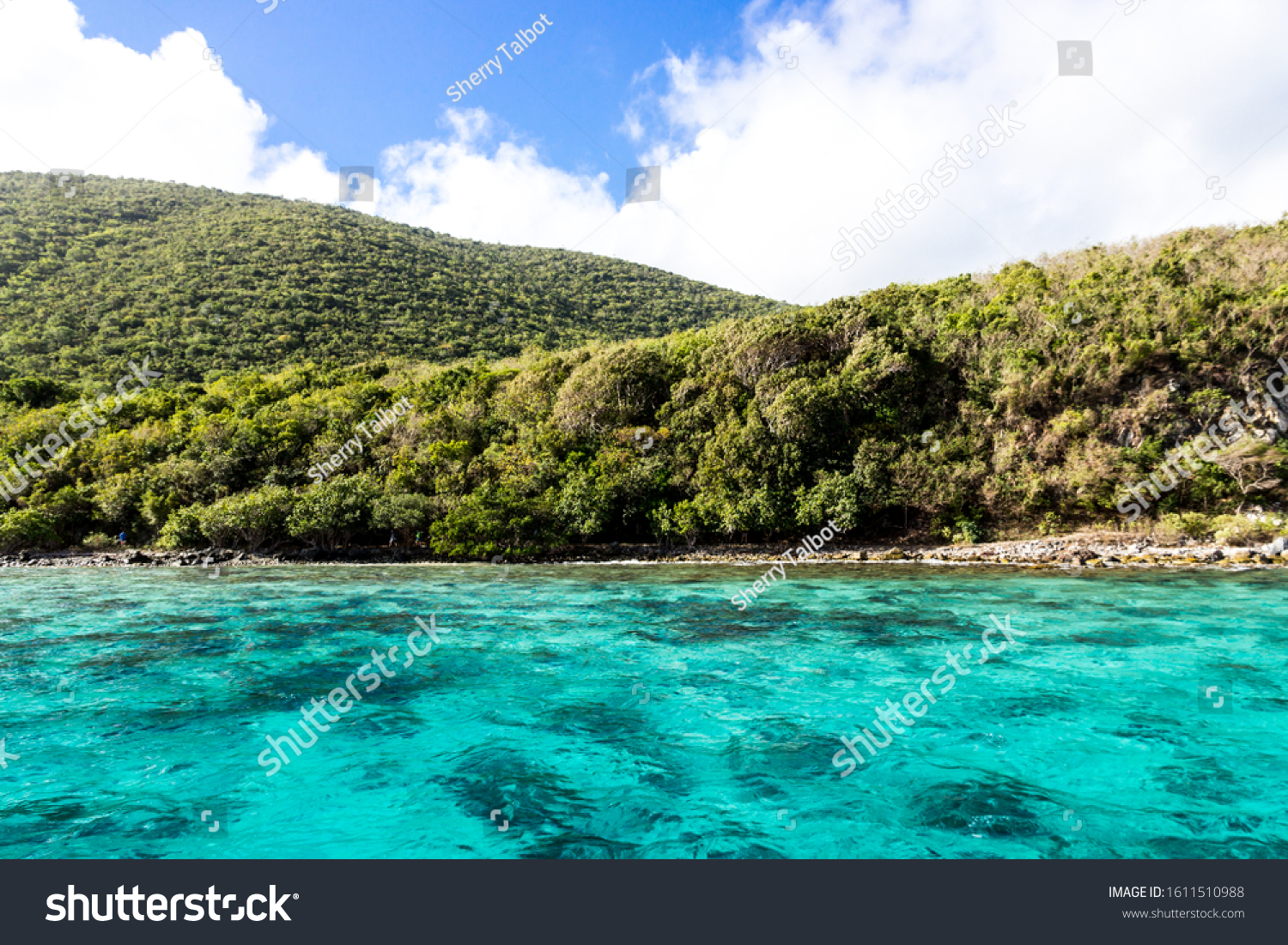 Mary Creek On Leinster Bay St Stock Photo 1611510988 ...