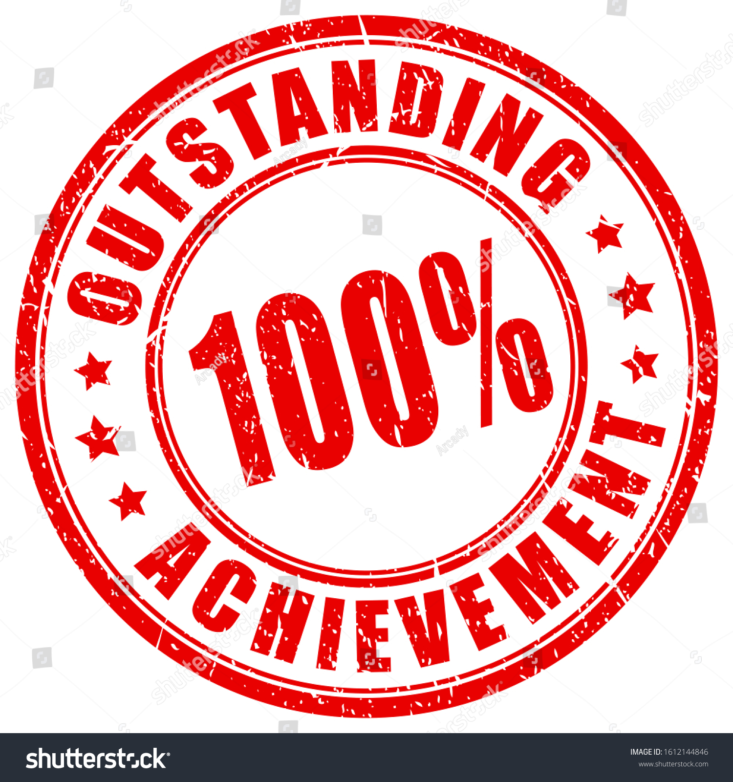 Outstanding Vector Stamp Isolated On White Stock Vector (Royalty Free ...