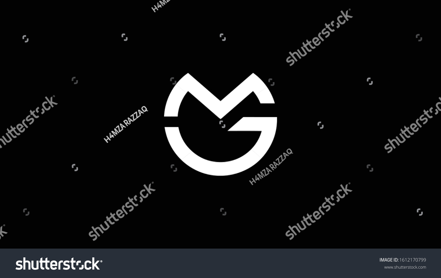 Mg Initial Logo Designs Your Companylogo Stock Vector (Royalty Free ...