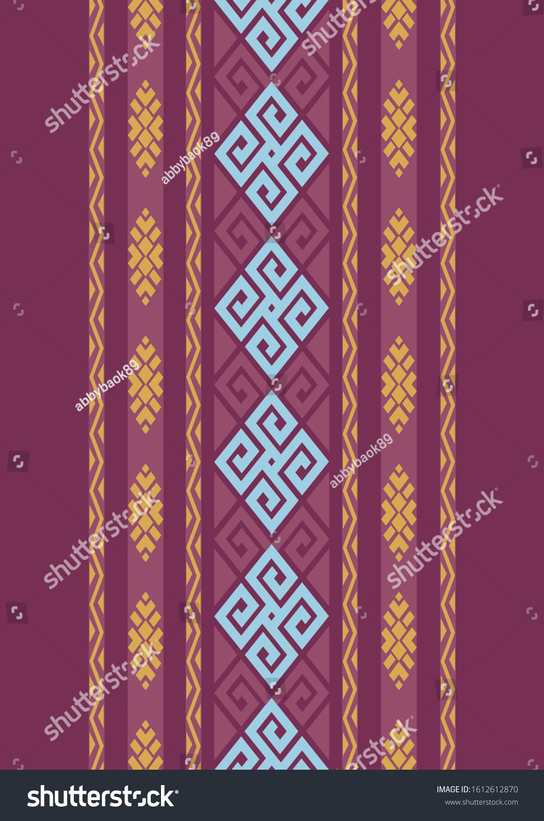 Traditional Vintage Batik Songket Lombok Sasak Stock Vector (Royalty ...