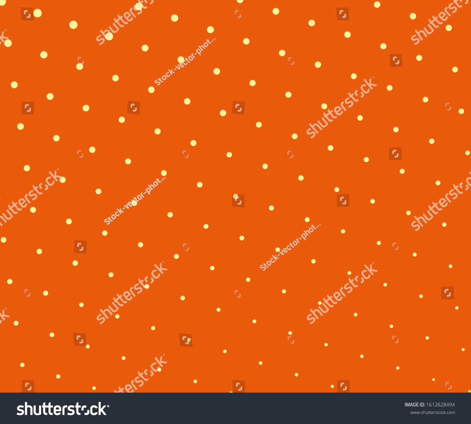 Orange Background Cartoon Style Modern Art Stock Vector (Royalty Free ...