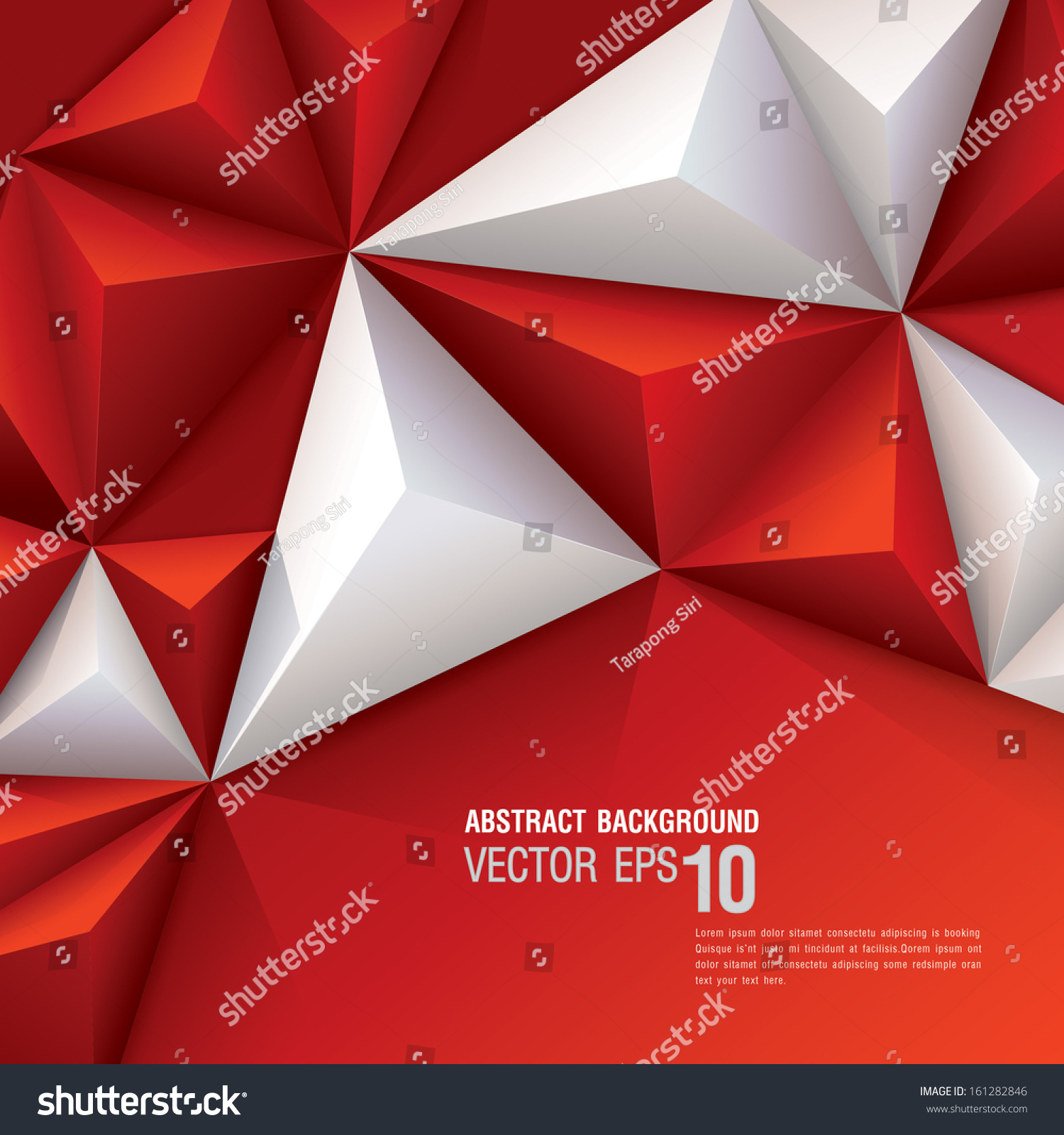 Red White Vector Geometric Background Can Stock Vector (Royalty Free ...