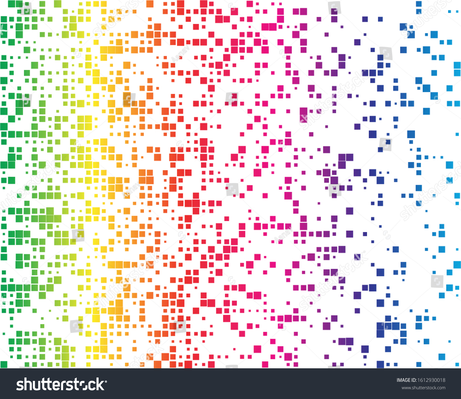 Squares Pixelated Block Pixels Random Mosaic Stock Vector (Royalty Free ...