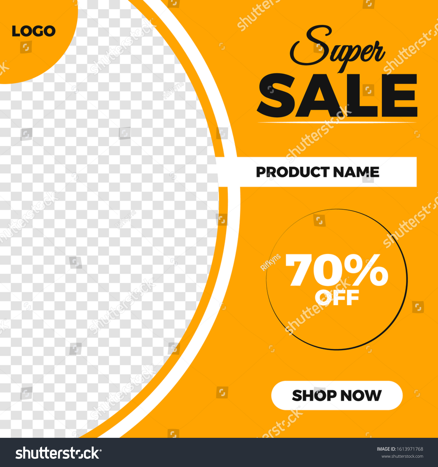 Sale Promotion Design Banner Template Social Stock Vector (Royalty Free ...