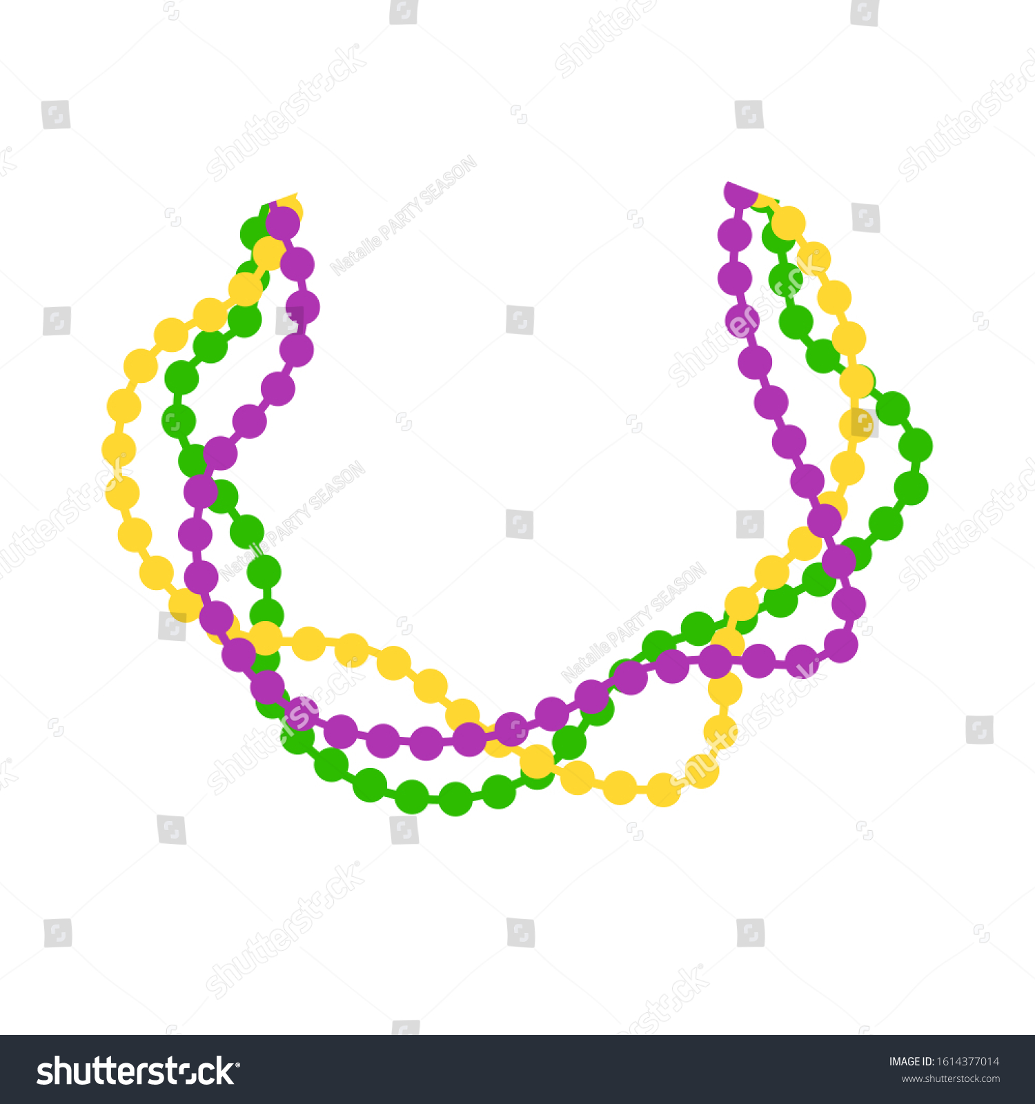 Clipart Beads Mardi Gras Svg Files Stock Vector (Royalty Free