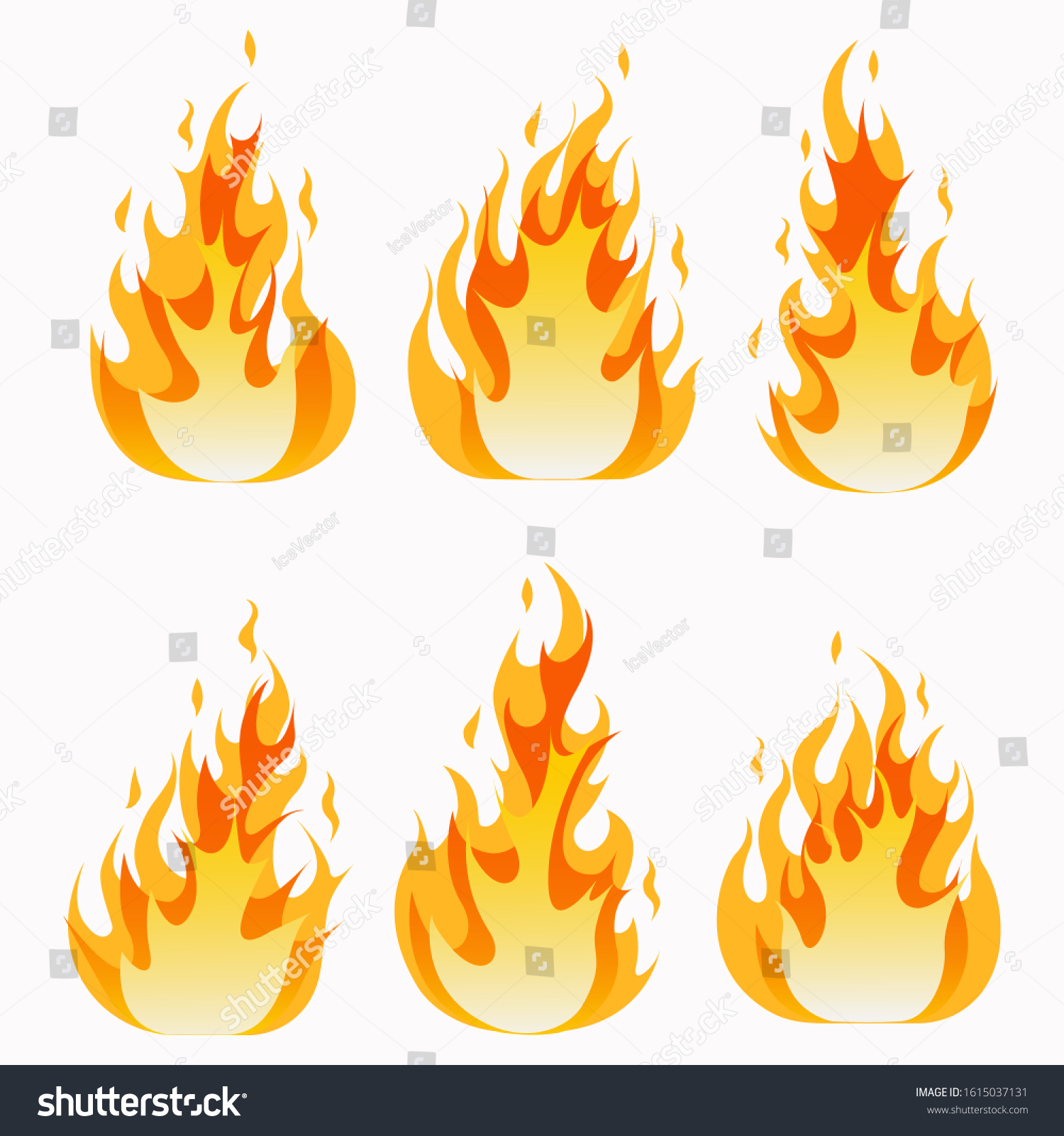 Fires Image Hot Flaming Ignition Flammable Stock Vector (Royalty Free ...