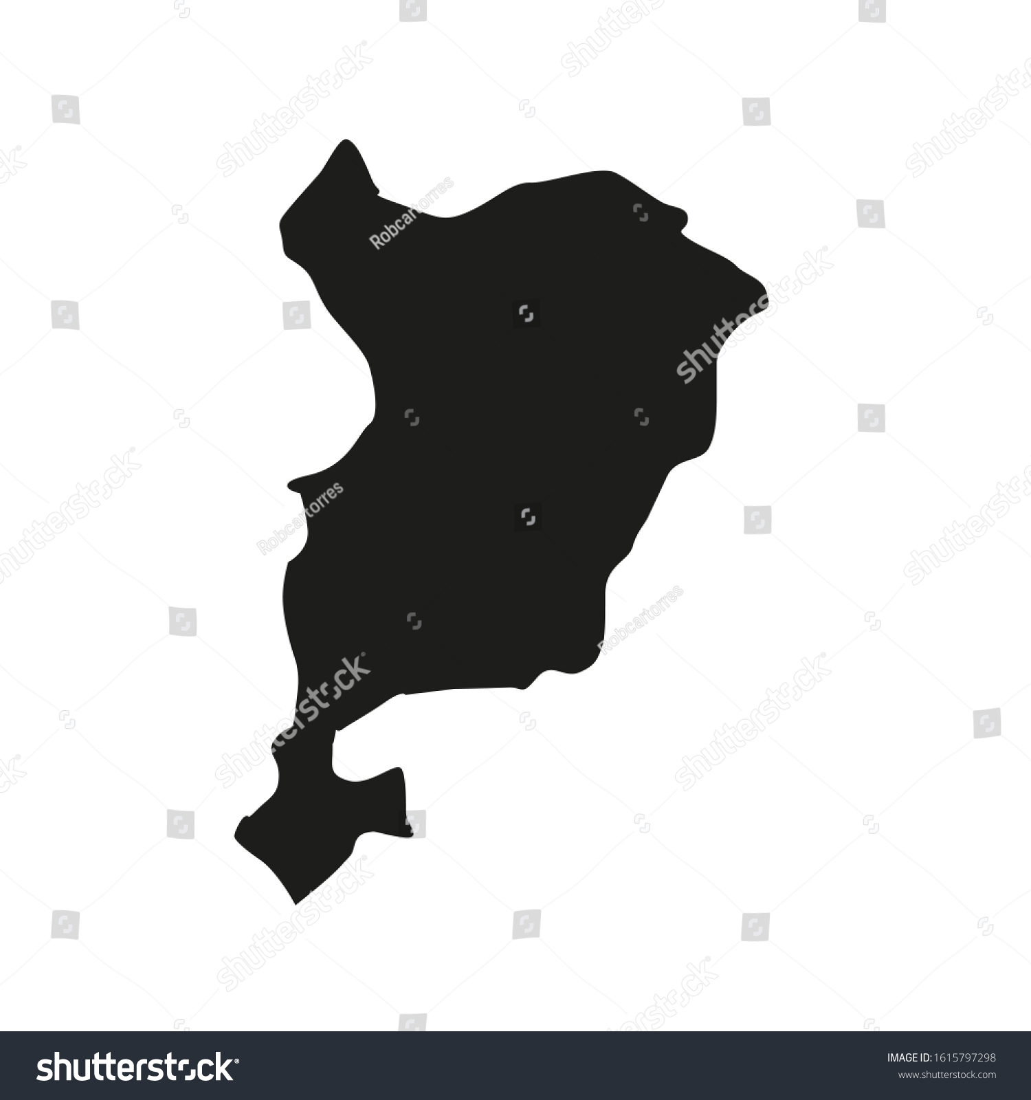 San Marcos Region Map Country Guatemala Stock Vector (Royalty Free ...