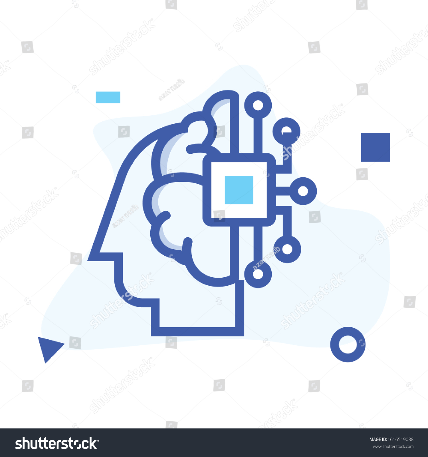 Artificial Intelligence Icon Machine Learning Icon Stock Vector ...