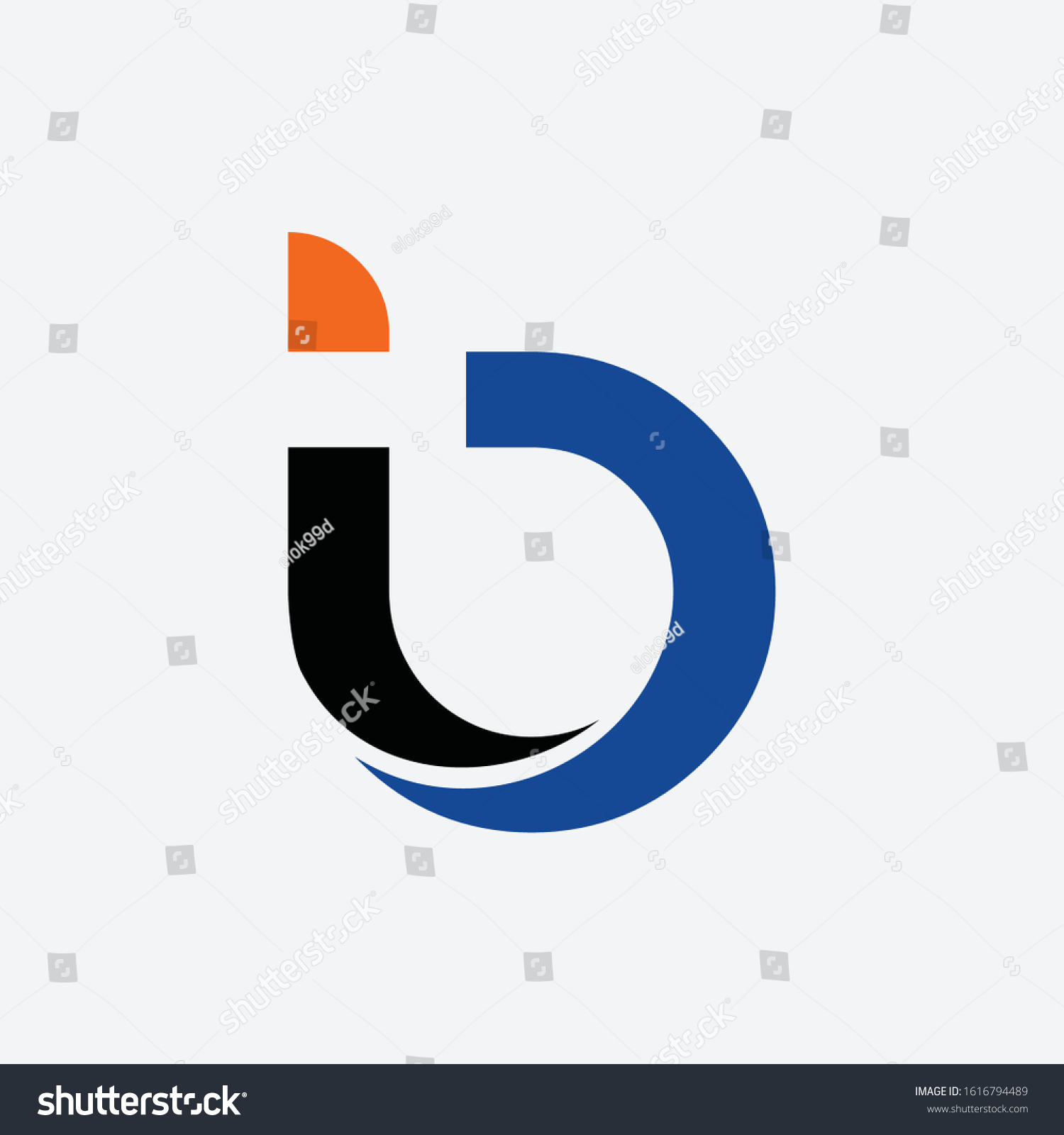 Logo Letter B B Ribbon Swoosh Stock Vector (Royalty Free) 1616794489 ...