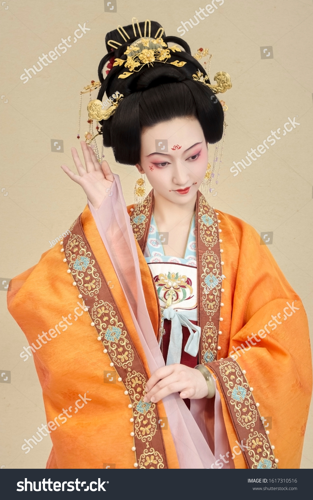 Good Looking Japanese Woman Costume Stock Photo 1617310516 | Shutterstock