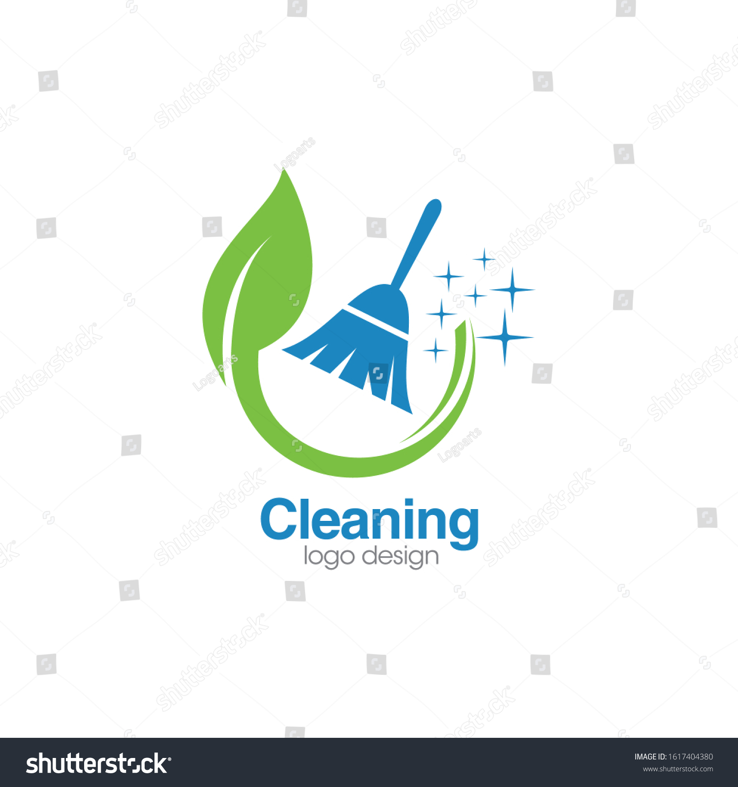 Cleaning Logo Icon Vector Template Stock Vector (Royalty Free ...