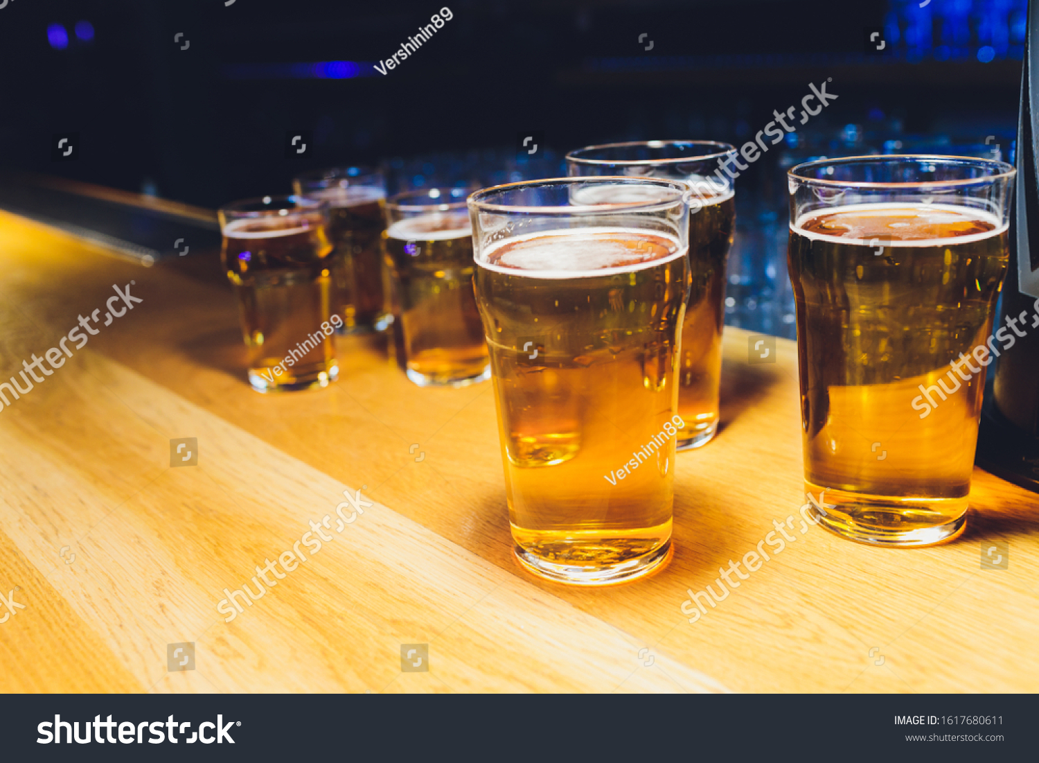 Assorted Craft Beer Varieties Stouts Lagers Stock Photo 1617680611 ...