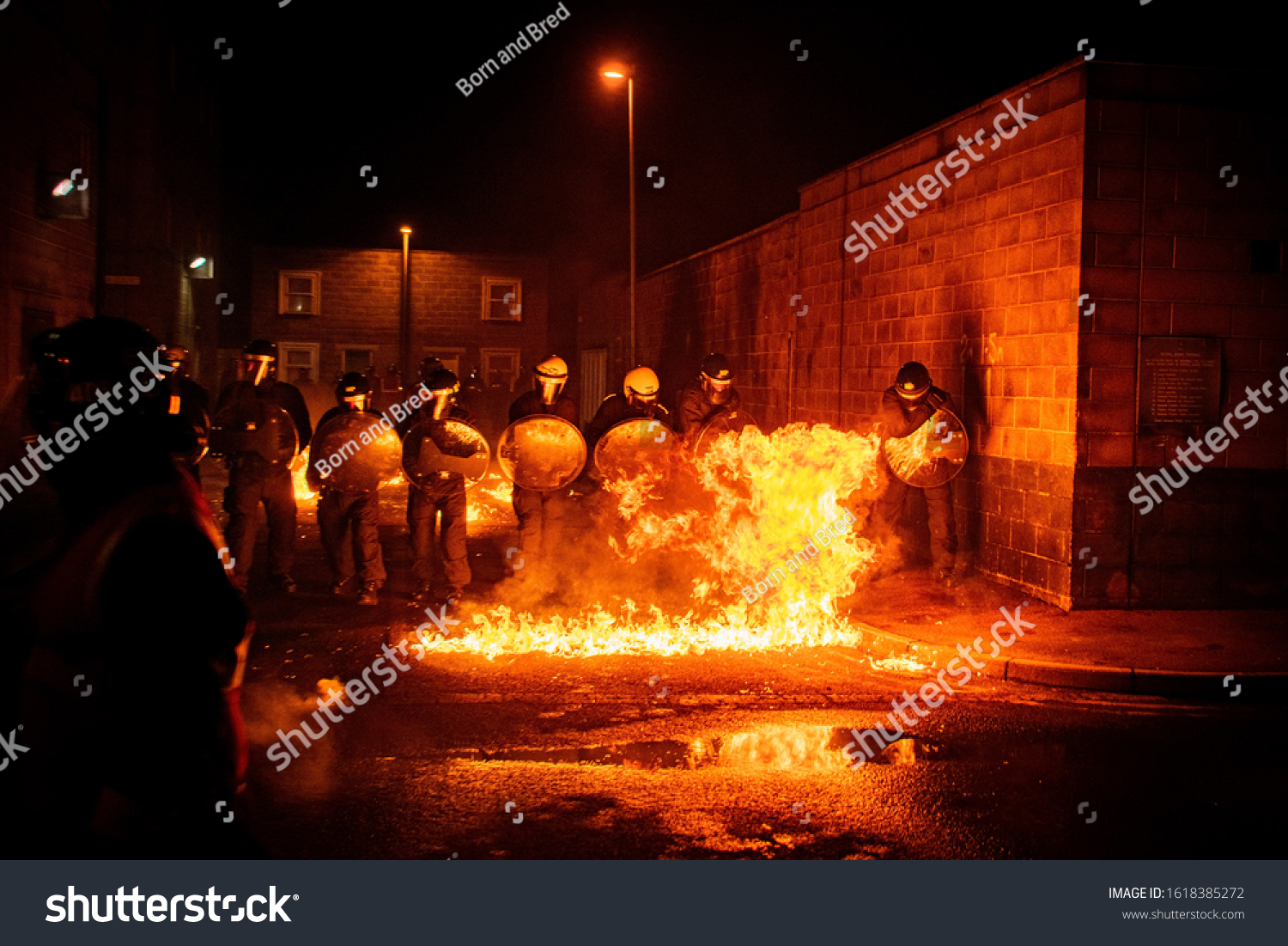 Police Riot Training Gravesend Kent Stock Photo 1618385272 | Shutterstock