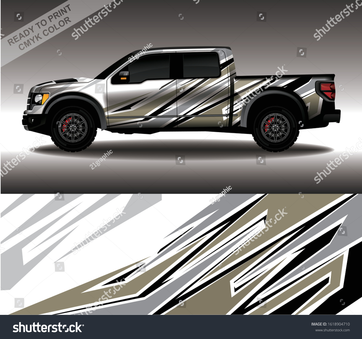 Car Wrap Decal Design Vector Custom Stock Vector (Royalty Free ...