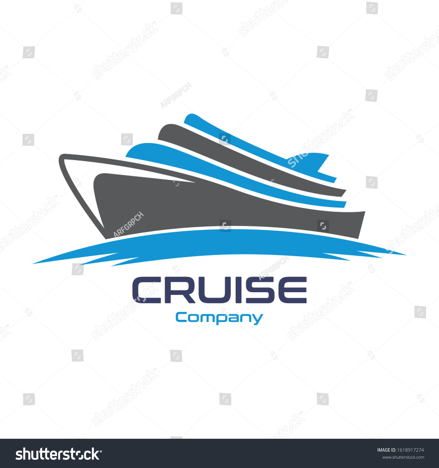 Cruise Ship Logo Simple Template Vector Stock Vector (Royalty Free ...