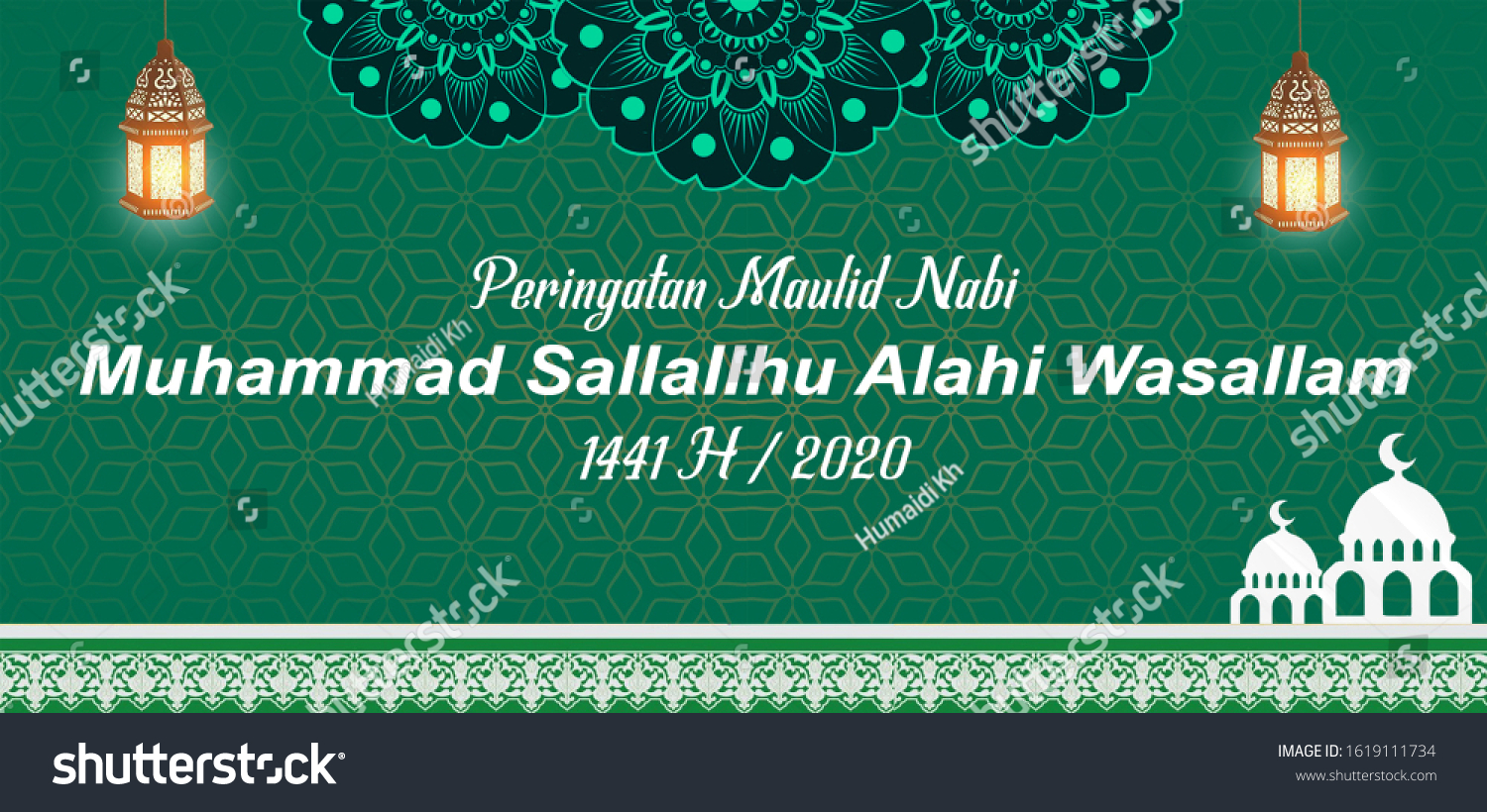 Free Download Banner Maulid Nabi Muhammad Stock Illustration 1619111734 ...