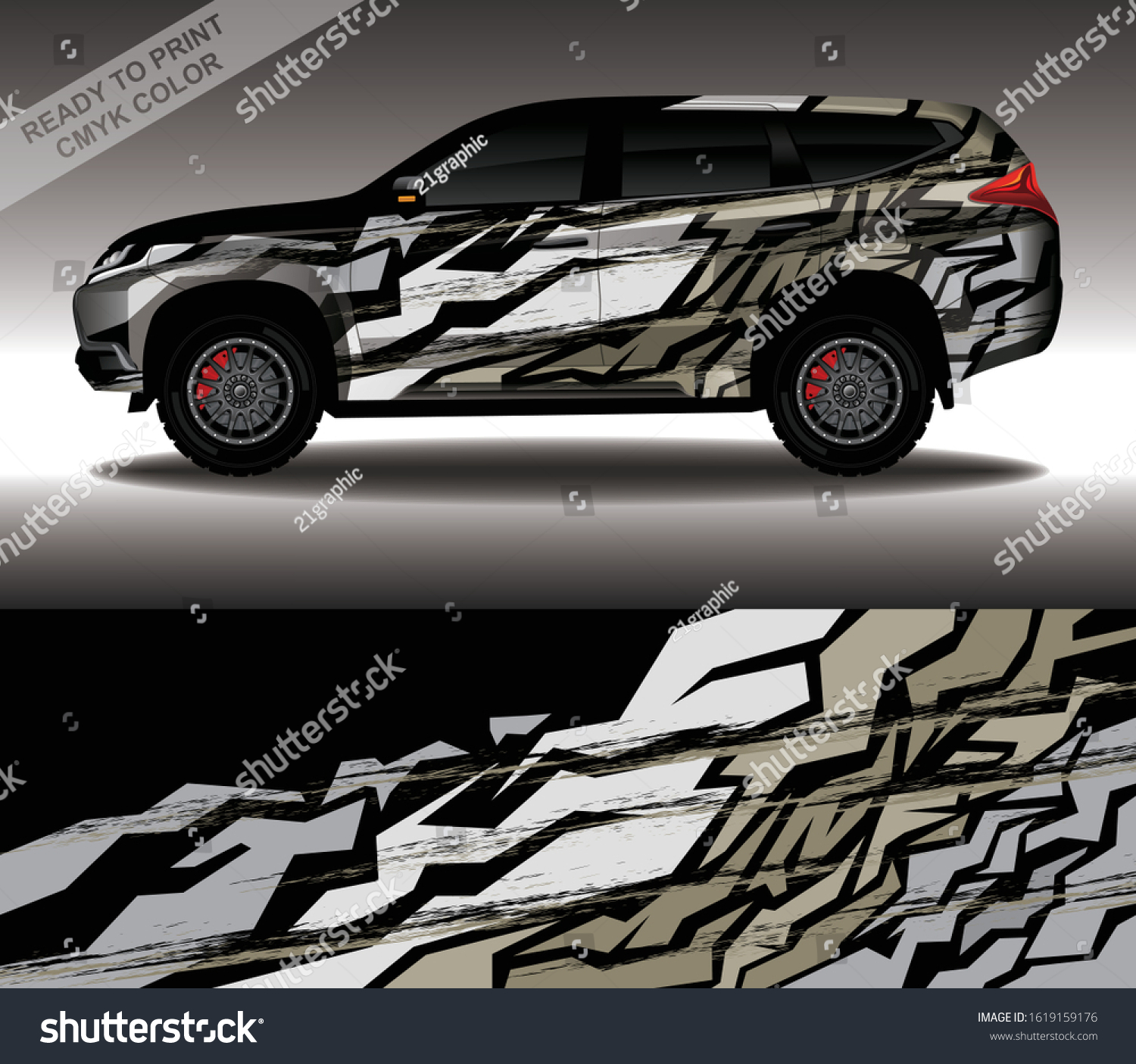 Car Wrap Decal Design Vector Custom Stock Vector (Royalty Free ...