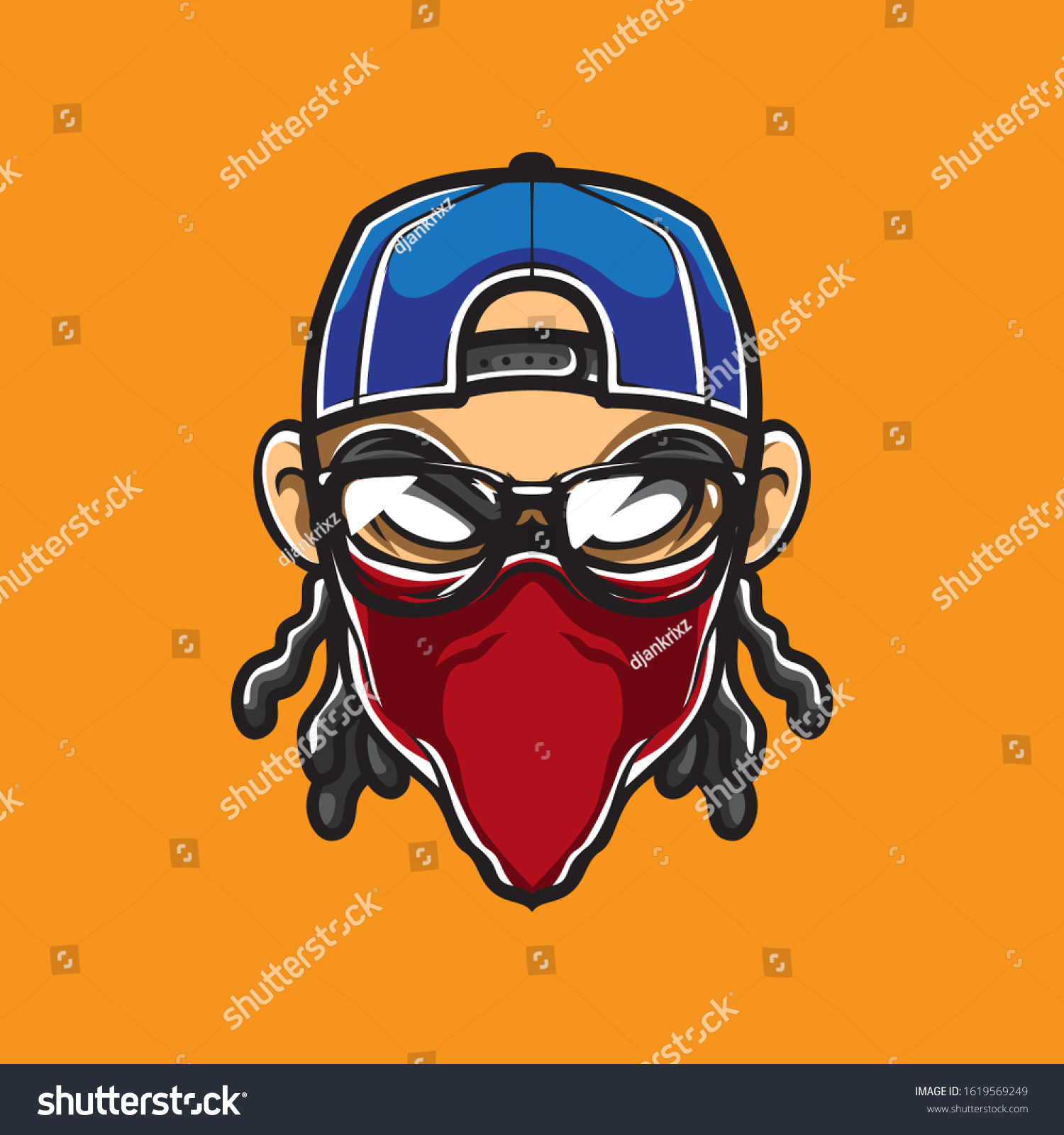 Illustration Graffiti Character Logo Vector Template Stock Vector ...