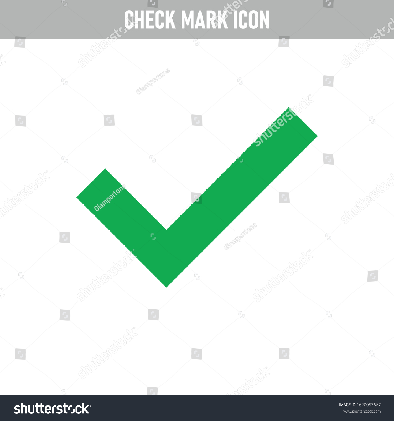 Green Tick Check Mark Icon Approval Stock Vector Royalty Free Shutterstock