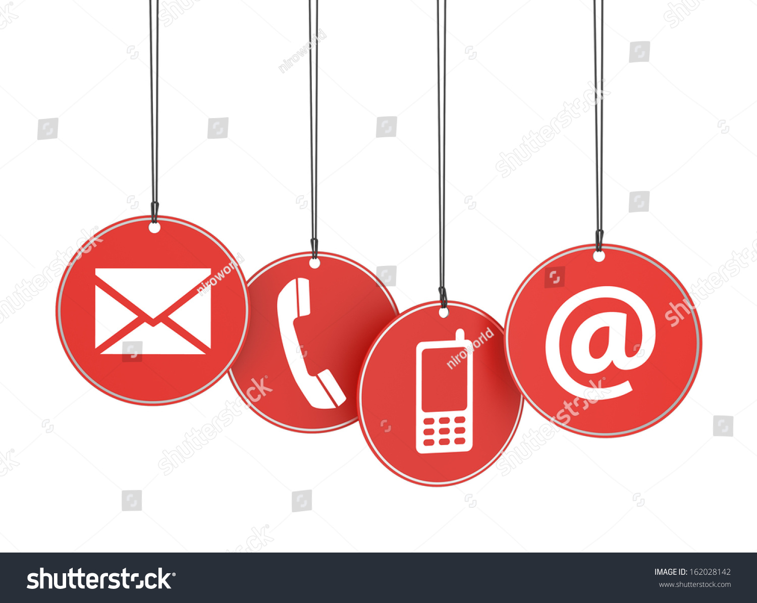 Website Internet Contact Us Page Concept Stock Illustration 162028142 ...