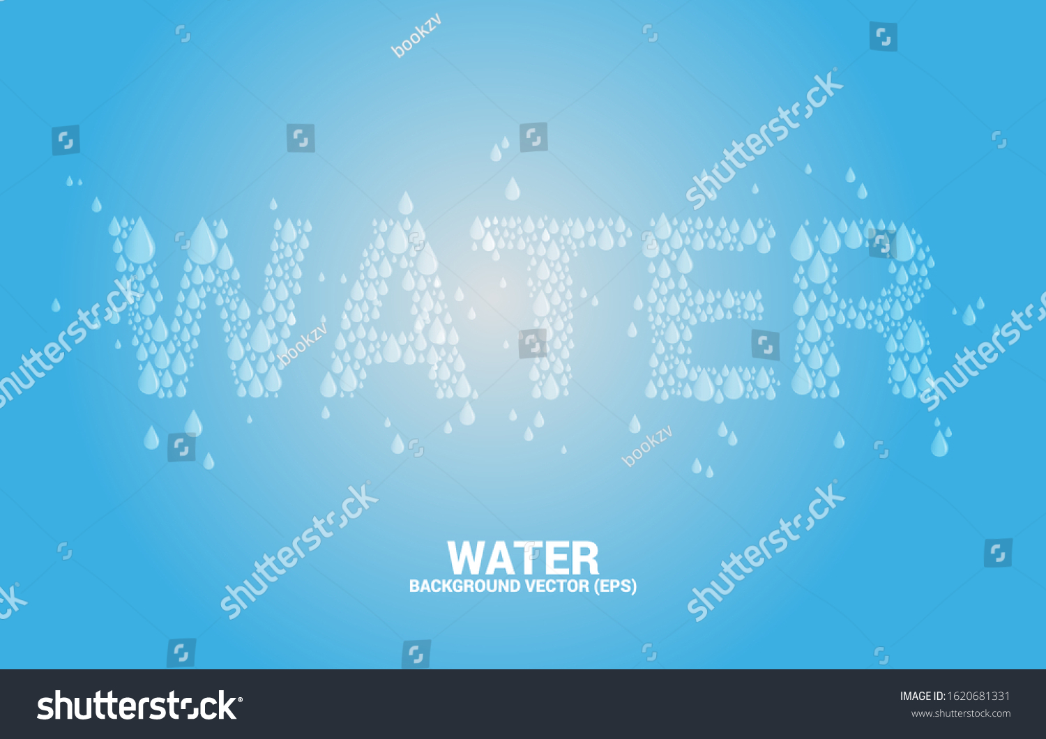 vector-water-wording-drop-background-concept-stock-vector-royalty-free