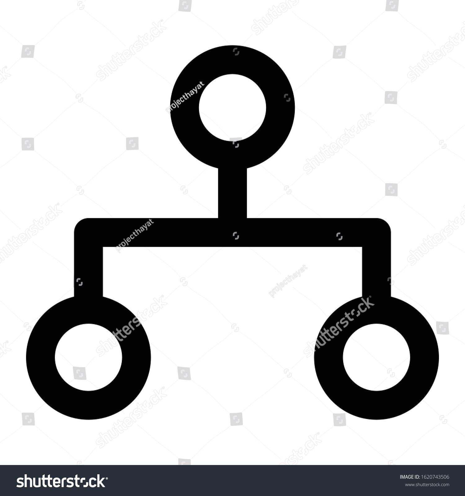 Structure Organisation Icon Outline Style Stock Vector (royalty Free 