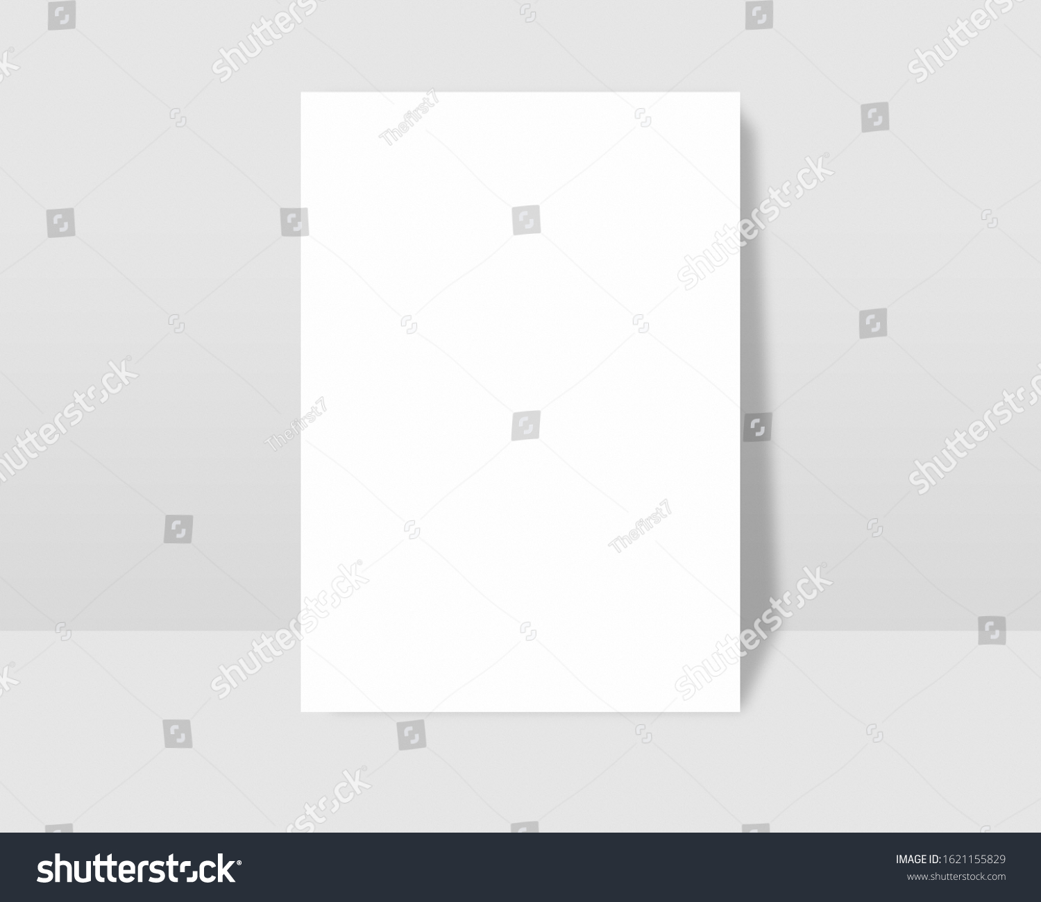 Blank Vertical Flyer Poster Paper Flyer Stock Illustration 1621155829 ...