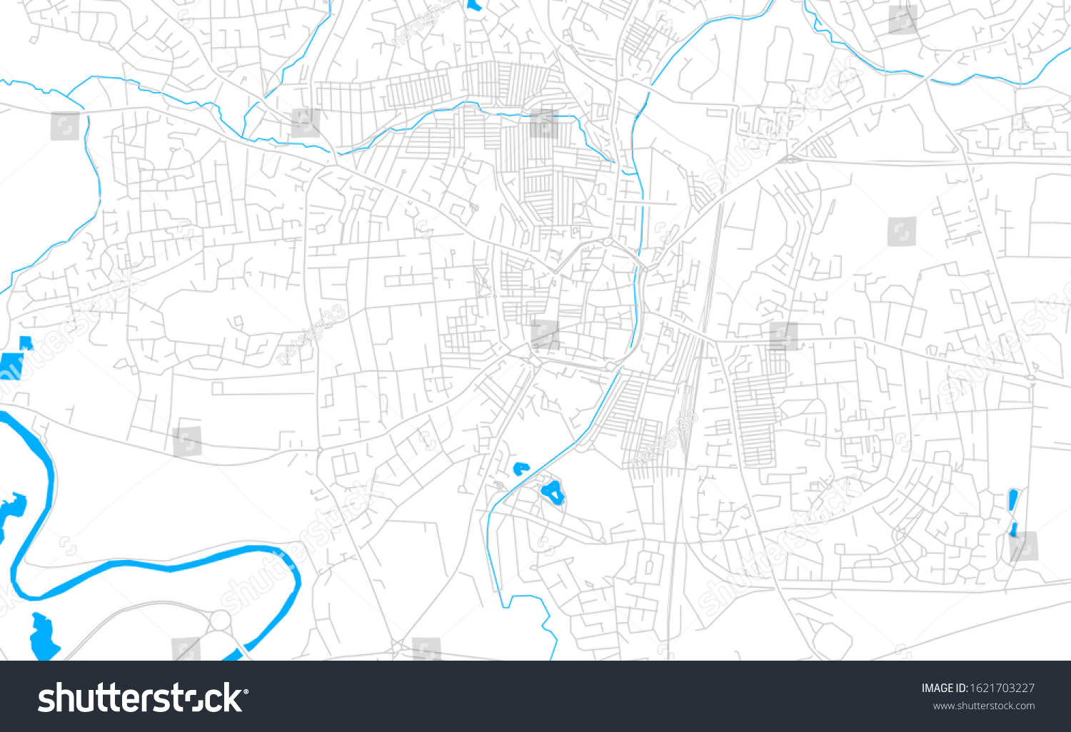 Bright Vector Map Darlington England Fine Stock Vector (Royalty Free ...