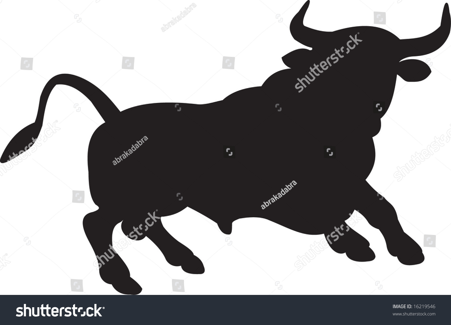 Bull Vector Stock Vector (Royalty Free) 16219546 | Shutterstock