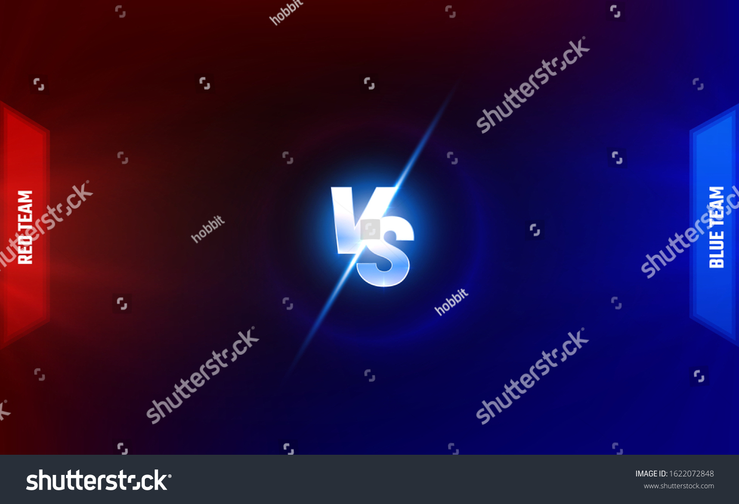 Versus Game Cover Banner Sport Vs Stock Vector (Royalty Free ...