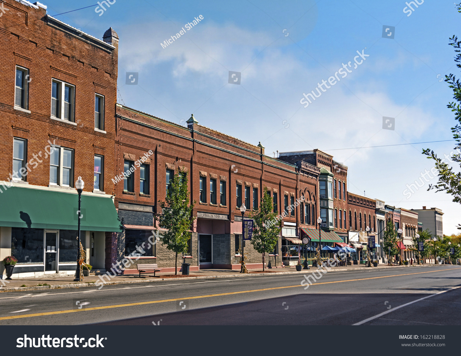 Photo Typical Small Town Main Street Stock Photo 162218828 | Shutterstock