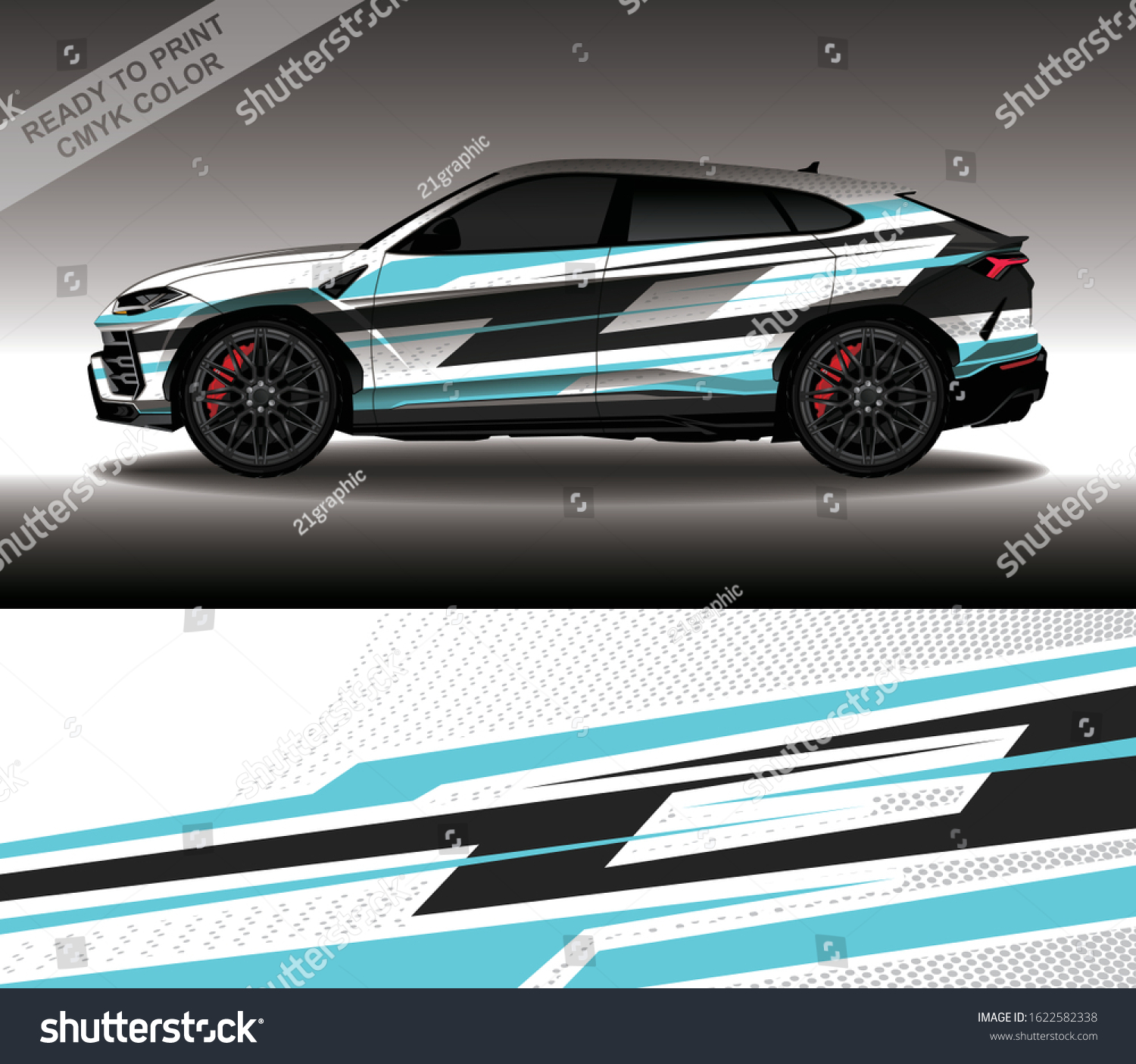 Car Wrap Decal Design Vector Custom Stock Vector (Royalty Free ...