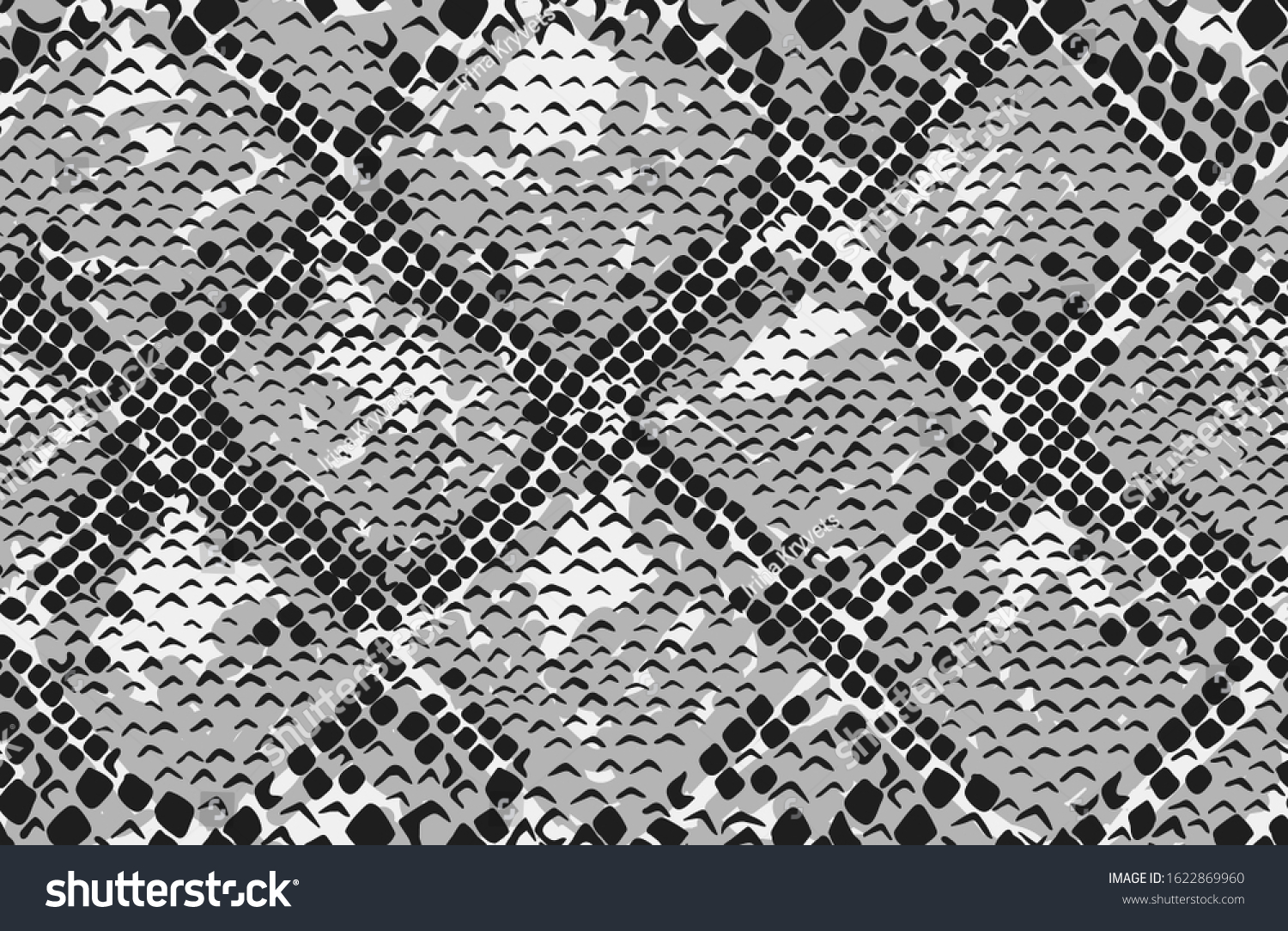 Snake Skin Seamless Background Vector Illustration Stock Vector ...