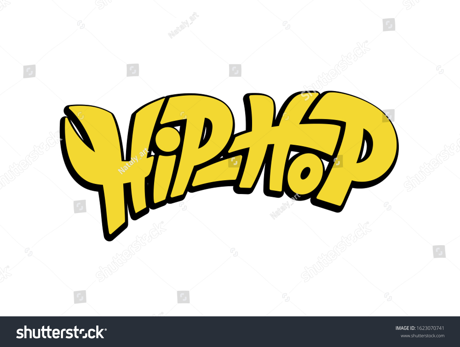 handwritten-word-hiphop-hand-drawn-lettering-stock-vector-royalty-free