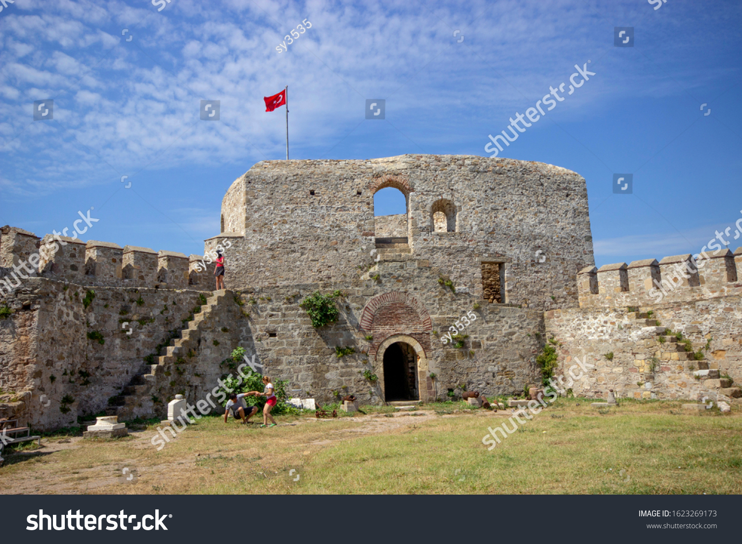 21062015 Bozcaada Canakkale View Inside Castle Stock Photo 1623269173 ...